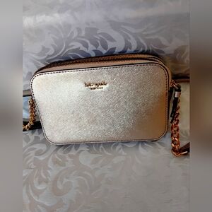 Kate Spade Metallic Gold Crossbody Bag
